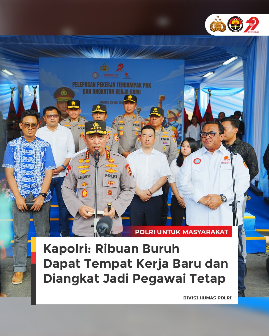 Kolaborasi Polri, KSPSI, dan Perusahaan Swasta