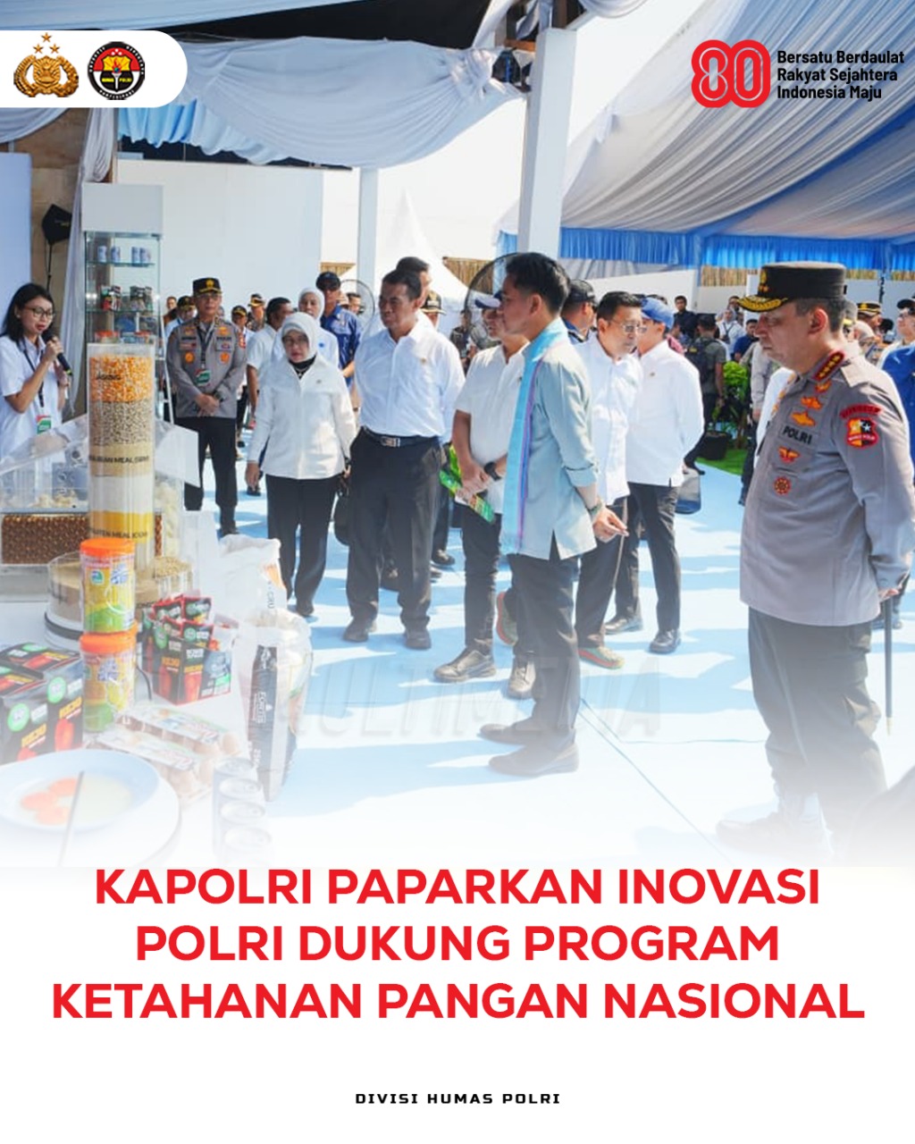 Kapolri Paparkan Inovasi Polri dalam Mendukung Ketahanan Pangan Nasional
