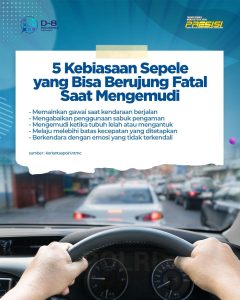 POLRI IMBAU MASYARAKAT HINDARI 5 PERILAKU BERISIKO SAAT BERKENDARA DEMI KESELAMATAN BERSAMA