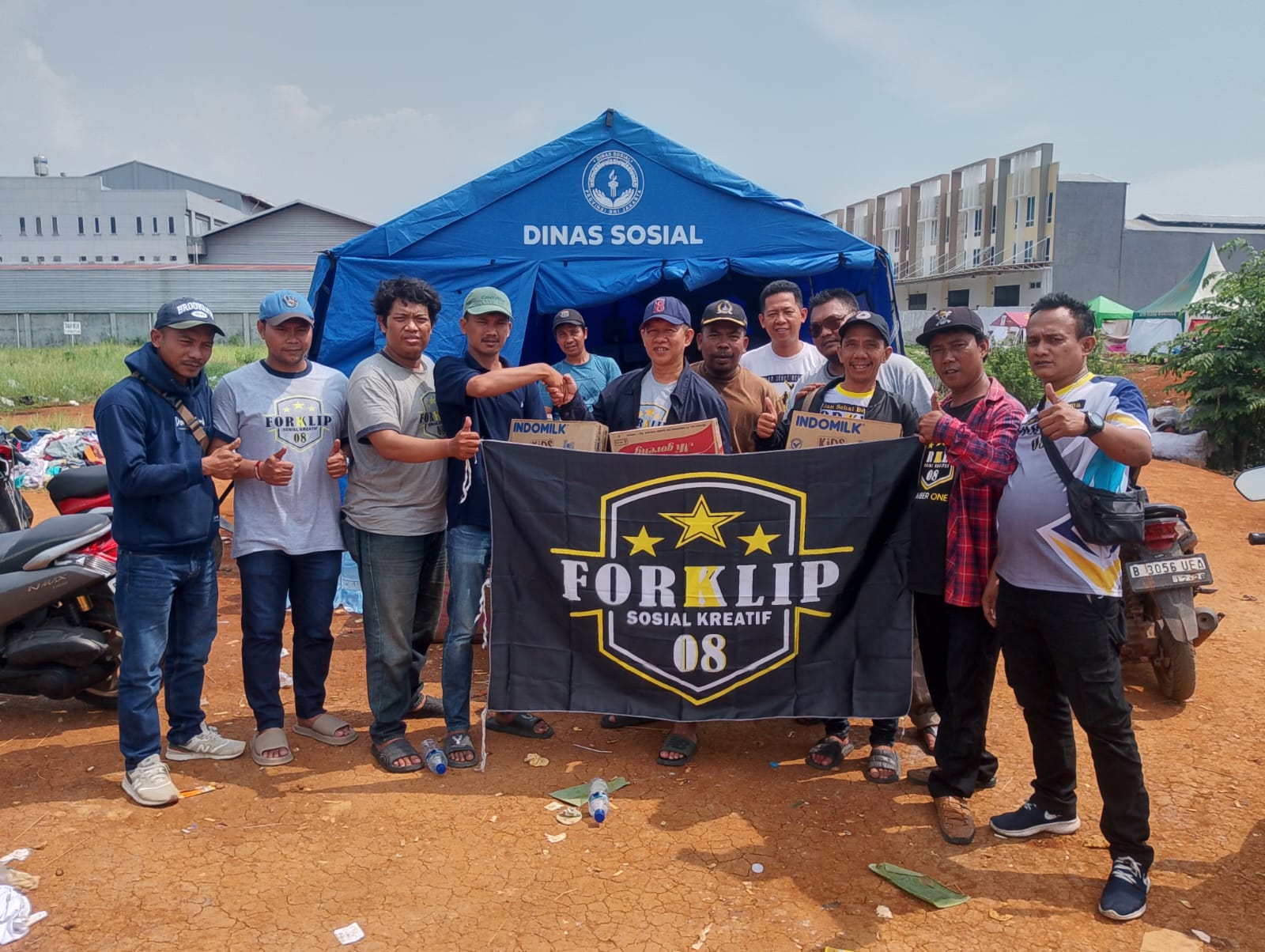 Peduli Korban Bencana Kebakaran FORKKLIP 08 Turut Berpartisipasi Dalam Bentuk Peduli Sesama