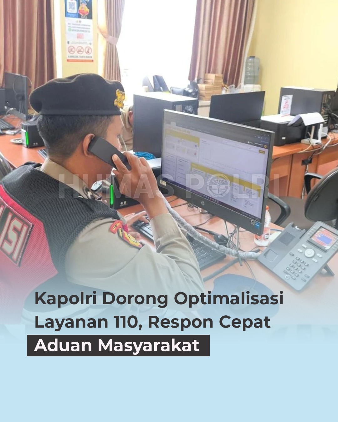 Kapolri Tekankan Respons Cepat Layanan Call Center 110 untuk Bantu Masyarakat