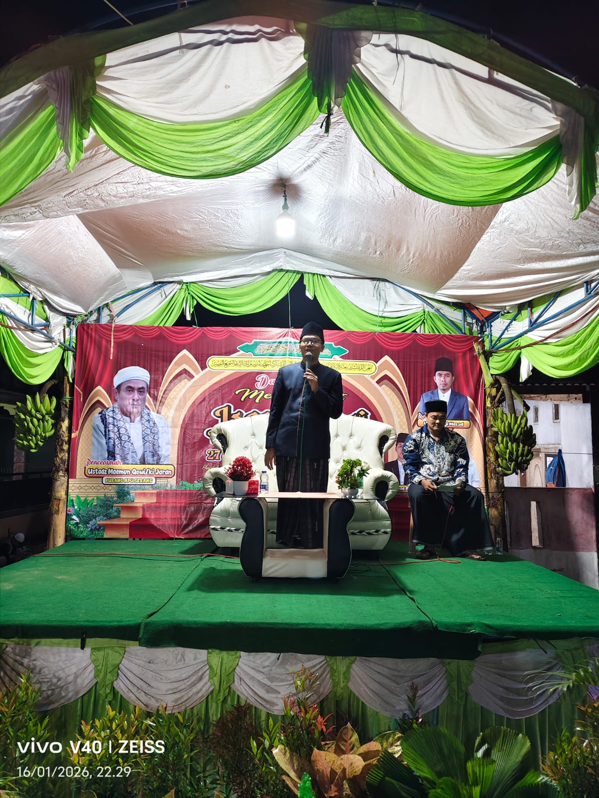 Kepala Desa Sindangheula Hadiri Peringatan Isra Mi’raj Nabi Muhammad SAW di Kp. Jalupang Kulon
