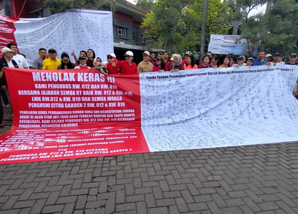 Penolakan Menguat, Warga Citra Garden II Desak Penghentian Pembangunan Rumah Duka Swarga Abadi