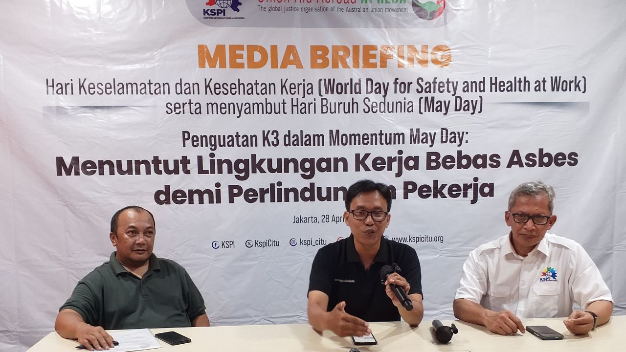 SIARAN PERS KSPI* *Peringatan Hari K3 Sedunia dan Menjelang May Day 2026: Hentikan Bahaya Asbes, Perkuat Perlindungan Pekerja
