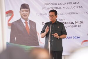 Dorong Peningkatan Komoditas Ekspor Daerah,  Mendag Busan Lepas Ekspor Gula Kelapa Banyumas ke AS