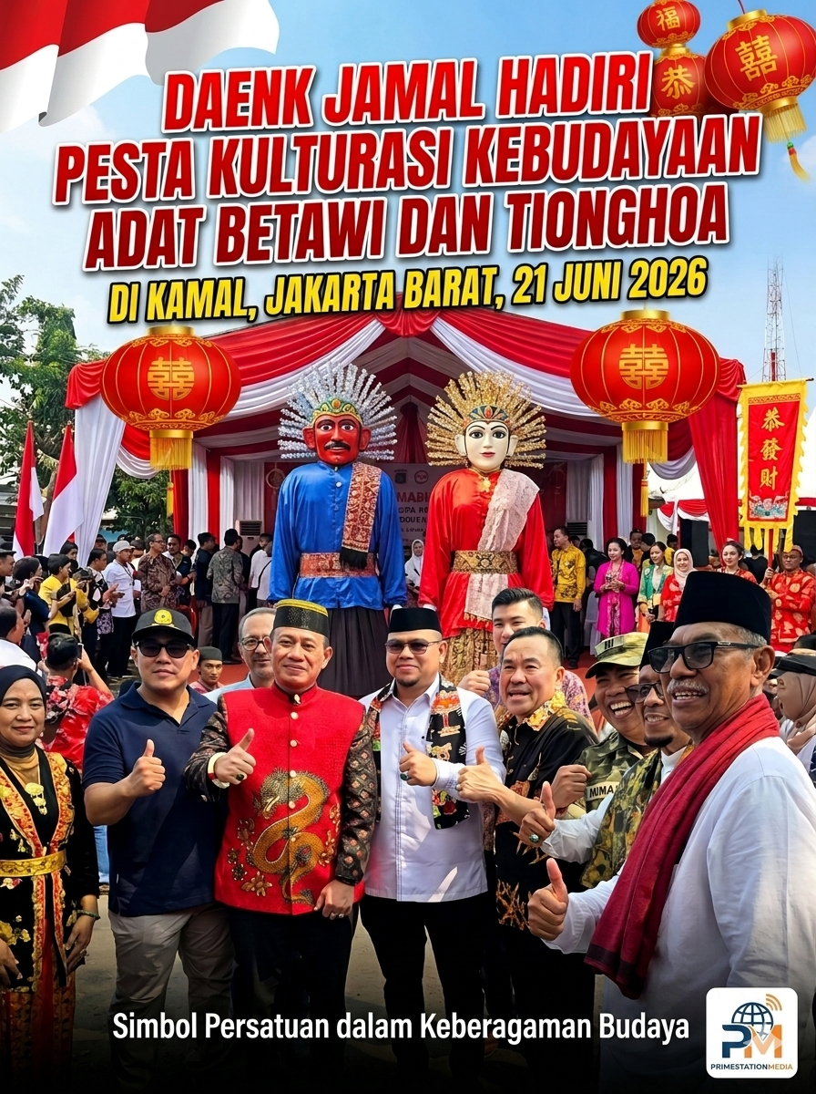 Tokoh Masyarakat Daenk Jamal Hadiri Festival Akulturasi Kebudayaan Betawi-Tionghoa di Kamal